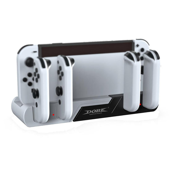 Switch Oled 4-in-1 Charging Dock - Red Black
