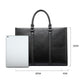 Black Waterproof Laptop Handbag - Multifunctional Business Wearable
