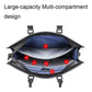 Black Waterproof Laptop Handbag - Multifunctional Business Wearable