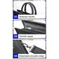 Black Waterproof Laptop Handbag - Multifunctional Business Wearable