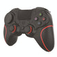Bluetooth Gamepad for Ps4 Pro with Dual Vibration and Six-axis Control - Red Black