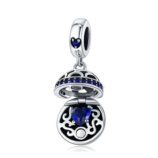 925 Sterling Silver Zircon Pendant With Parts - Scc689