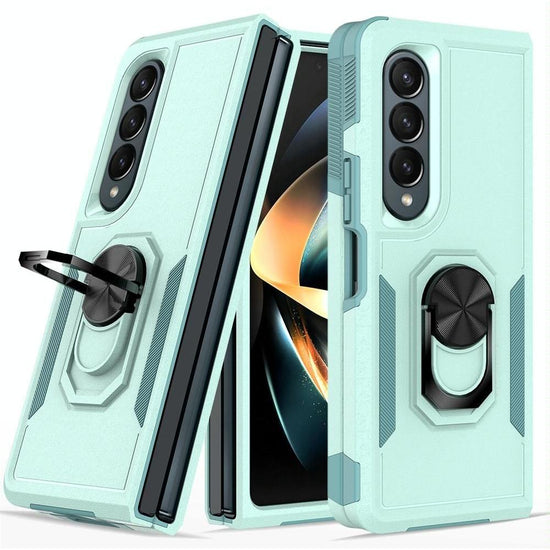 Galaxy Z Fold 4 Tpu Shockproof Case With Ring - 2 In 1 Design