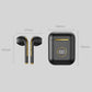 Wireless Sport Bluetooth Headphones with Led Display and Noise Reduction - Black