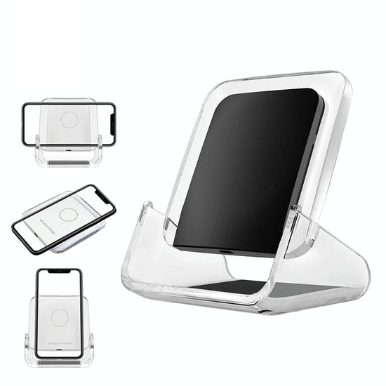 10W 3 In 1 Vertical Wireless Charger - Black