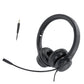 3.5Mm Wired Headset With Mic Black