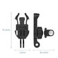 Double Head J Buckle Backpack Mount For Sports Cameras