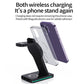 5 In 1 Magnetic Wireless Charger Foldable Black