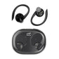 Wireless Earphones with Digital Display and Charging Case - Black
