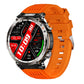 Waterproof Smart Watch With Flashlight And Compass - 1 Inch - Orange