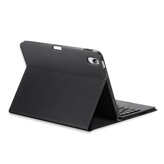 2022 Bluetooth Keyboard Leather Case For Ipad 10.9 With Touchpad & Smart Sleep - Black