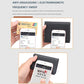 Rfid-protected Plaid Leather Wallet with Automatic Card Ejector - Red