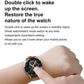 Smart Leather Watch With Colour Screen - Black