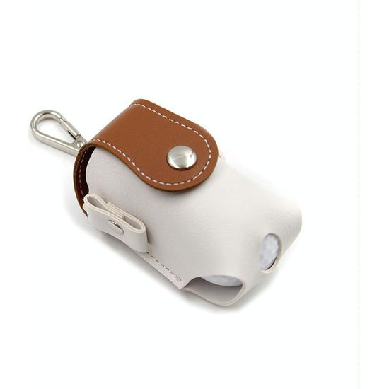 Compact Leather Golf Bag For Protection On The Go - Brown
