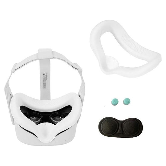 Silicone Vr Eye Mask Lens Cover Set For Oculus Quest 2