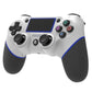 Rubberized Bluetooth Gamepad for Ps4 - Wireless - White Blue
