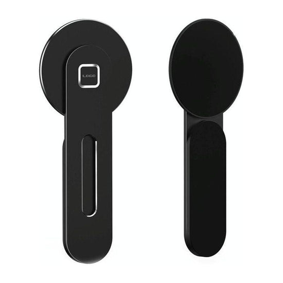 Aluminum Magnetic Phone Stand For Laptop Expansion - Black