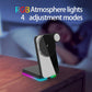Foldable 3 In 1 Rgb Led Wireless Charger - Black
