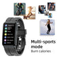 Smart Watch With Heart Rate And Blood Pressure Monitoring - Colour Screen - Black