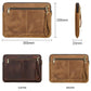 14.2 Inch Leather Laptop Sleeve For Macbook Pro - Black - Brown