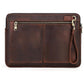 14.2 Inch Leather Laptop Sleeve For Macbook Pro - Black - Brown