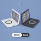 Foldable Desk Calendar Clock With Wireless Charger & Alarm - Black