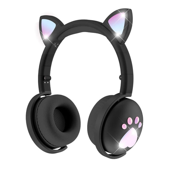 7.1 Surround Sound Cat Ear Gaming Headset With Mic - Black