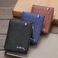 Large Multi Card Slot Organ Card Bag With Zip Coin Purse - Blue
