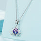 925 Sterling Silver Lotus Pendant Tourmaline Bracelet Beads