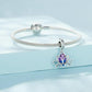 925 Sterling Silver Lotus Pendant Tourmaline Bracelet Beads