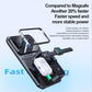 5 In 1 Magnetic Wireless Charger Stand With Clock & Speaker - Black