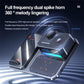 5 In 1 Magnetic Wireless Charger Stand With Clock & Speaker - Black
