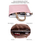 13.3 Inch Lightweight Laptop Bag With Detachable Strap - Pink