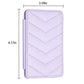 Wave Pattern Card Bag Back Sticker For Mobile Phones - Dark Purple