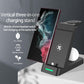 18W 3 In 1 Vertical Charging Stand For Samsung Watch And Galaxy Buds - White