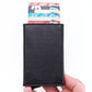 Aluminum Rfid Card Holder with Automatic Pop-up Function - Black