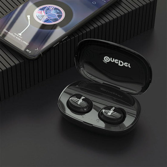 Waterproof Tws Bluetooth Earphones - Hd Stereo Sound - Black