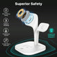 15W 5 In 1 Magnetic Wireless Charger With Stand - Black