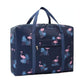 Waterproof Foldable Travel Bag - Compact & Durable - Navy Blue Geometry