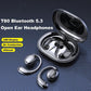 Black T80 Sport Tws Bluetooth Earbuds With Air Conduction