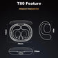 Black T80 Sport Tws Bluetooth Earbuds With Air Conduction