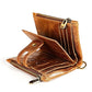 Men Rfid Leather Wallet with Card Slots - Brown