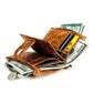 Men Rfid Leather Wallet with Card Slots - Brown