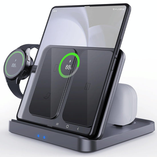 3 In 1 Wireless Charger For Samsung Galaxy Z Fold Black