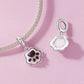 925 Sterling Silver Platinum Plated Luminous Cat Claw Pendant