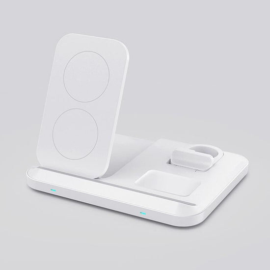 15W 3 In 1 Foldable Wireless Charger - Black