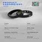 Smart Ring With Heart Rate Blood Oxygen & Sleep Monitoring - Multiple Sports Modes - Black Size 12