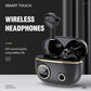 Waterproof 9d Stereo Bluetooth Earphones with Charging Case - Black