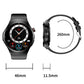 1.39 Inch Ip67 Waterproof Sports Health Monitoring Smart Bluetooth Calling Watch - Black Silicone