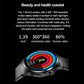 1.39 Inch Ip67 Waterproof Sports Health Monitoring Smart Bluetooth Calling Watch - Black Silicone